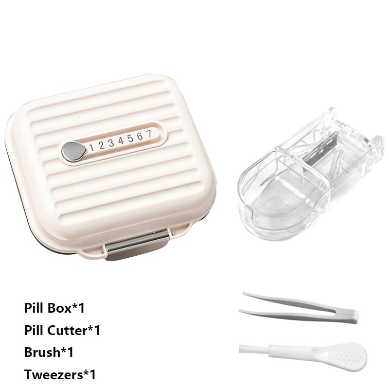 

Portable Mini Pill Box Fashion Vitamin Pills Box Storage Box Pill Container Medical Kits For Health Travel Outdoor Supplies