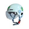 Children Safety Helmet Half Face Motorcycle Helmet with Adjustable Strap and Built-in Visor for Kids Boys Girls Electric Scooter Riding