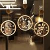 Oster-LED-Lichter mit Saugnäpfen Fensterhänge-Dekolichter 3D Acryllichter für Zuhause