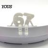 Anti-yellow Long Lasting Number Decor 3D Printed Movable Joint 6 & 7 Figurine Ornaments, Desktop Art Sculpture, High Precision Print Digit Statue,