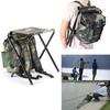 Tragbarer Outdoor-Tarnfalter-Klappstuhl Rucksack Camping Angelzubehör