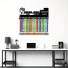 1Pcs 20Hooks Large Capacity Wall-Mounted Storage Hooks Multi-Functional Medal Awards Hanging Display Rack Key Hooks Home Decor