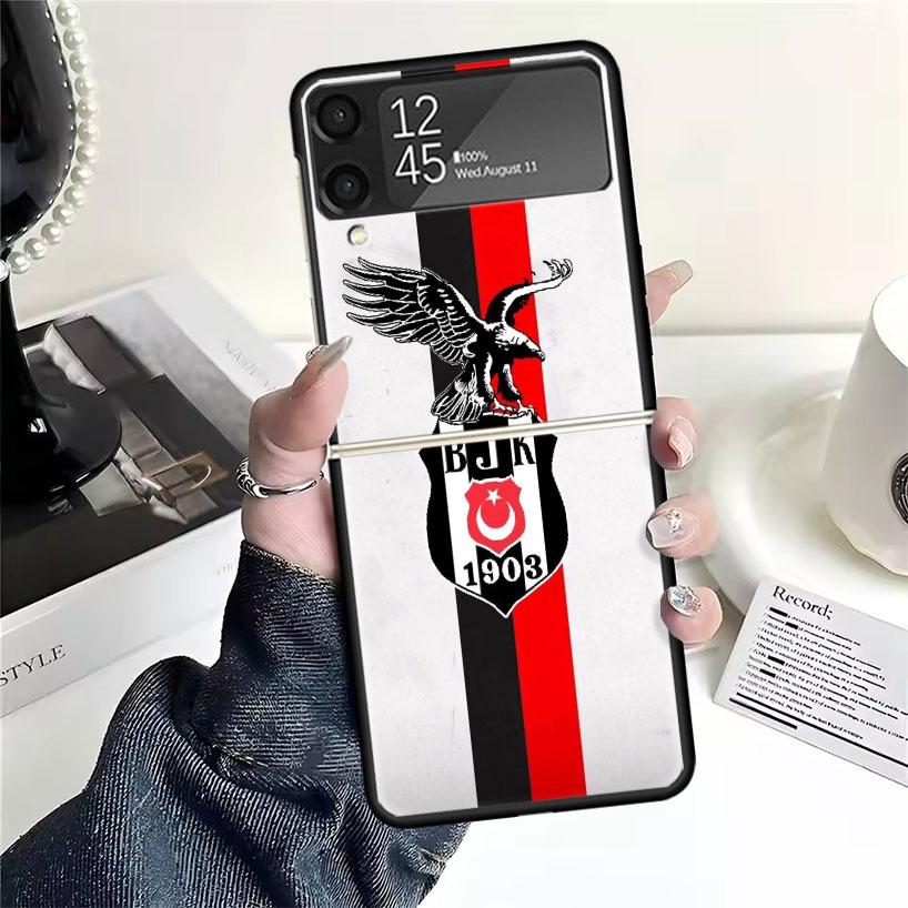 B-Besiktas B-BJK Cases For Samsung Galaxy Z Flip 4 5 6 7 3 Z Flip7 Flip6 Flip4 Flip5 Flip3 5G Hard Shockproof Fundas Cover