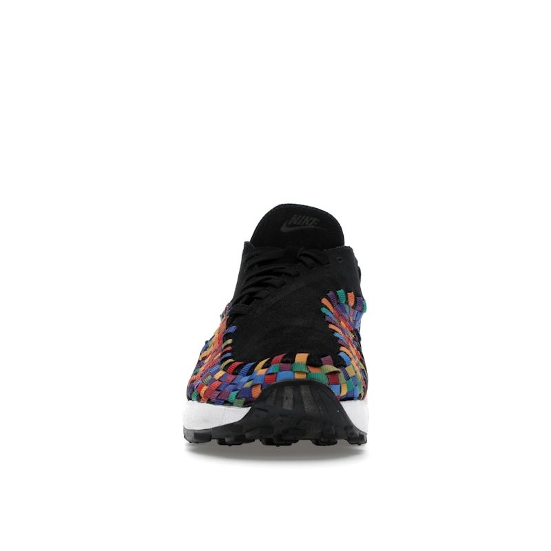 Nike Air Footscape Woven Rainbow Women Sneakers Black White FB1959-002