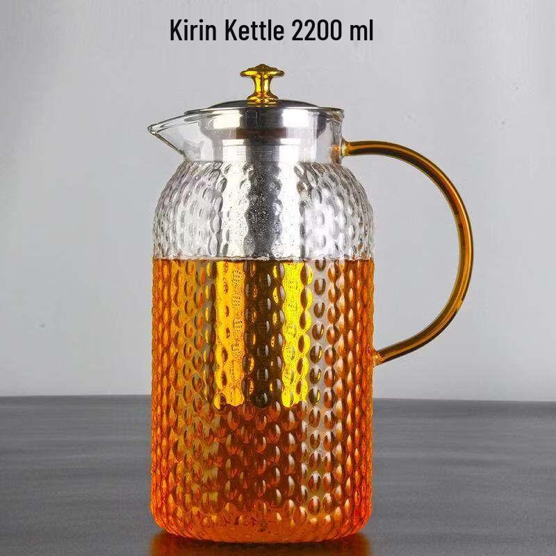 ZISIZ Extra Large Heat-Resistant Glass Teapot