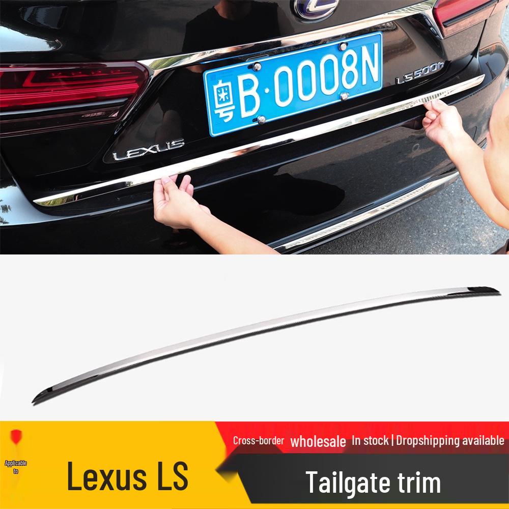 2018-2025 Lexus LS500h Tailgate & Trunk Trim Stainless Steel Mod.
