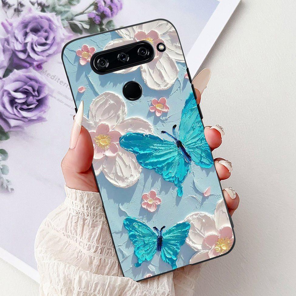 Funda For LG V40 ThinQ Case Cover Silicone Luxury Fashion Cute Cat Cool Shockproof Bumper Casing For LG V405 LM-V405 LM-V409N