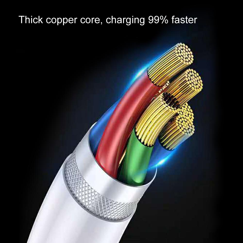 4Pcs Set Type C Super Fast 5A USB Data Cable Charger Lead Fast Charging Cables