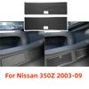 2PCS Soft Carbon Fiber Rear Storage Box Cover Trim Fit For Nissan 350Z 2003-2009