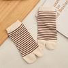 3Pairs Sweat Absorption Toe Short Calf Socks Stripe Toe Separator Socks Two Toe Tube Socks  Slippers