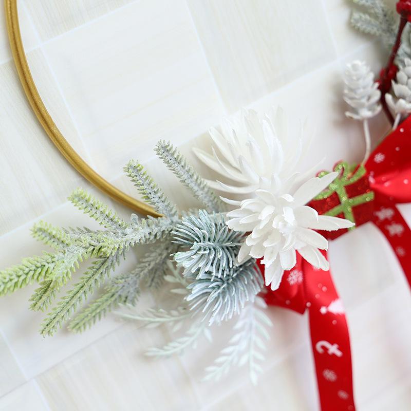 Hong Yu Handmade Wrought Iron Christmas Door Hanging Decoration