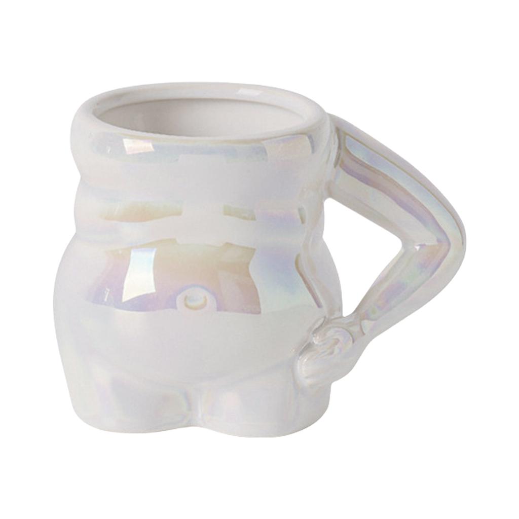 Trwały kubek do herbaty w kształcie brzuszka, modny ceramiczny kubek w kształcie brzuszka, kreatywne naczynia do picia do użytku osobistego i na prezent