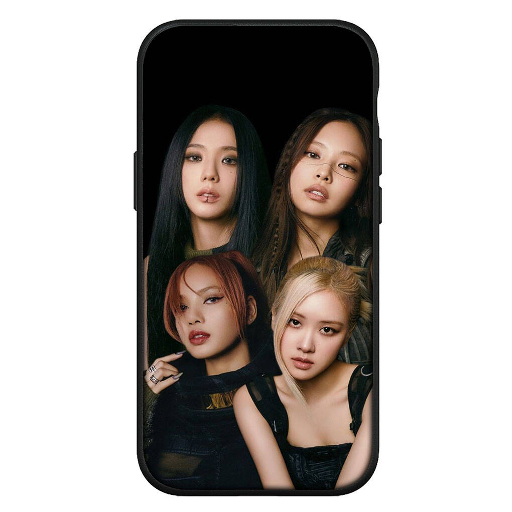for Motorola Moto Edge 70 60 50 G54 G86 Samsung Galaxy S25 iPhone 17 16 15 Xiaomi Redmi Note 14 13 Pro Max Phone Case Kpop Pinks Korean Black Cover