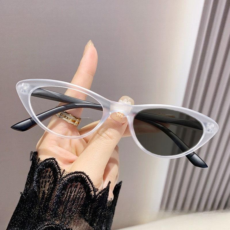New Trend Cat Eye Photochromic Glasses for Women Anti Blue Light Fashionable HD UV Protection Near Sight Eyeglasses Diopter To -4.0