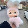 Cute Vinyl Bunny Doll Plush Toy Soft Kawaii Prone Position Rabbit Plushie Doll for Kids Adults Gifts Home Ornament Couple Gifts
