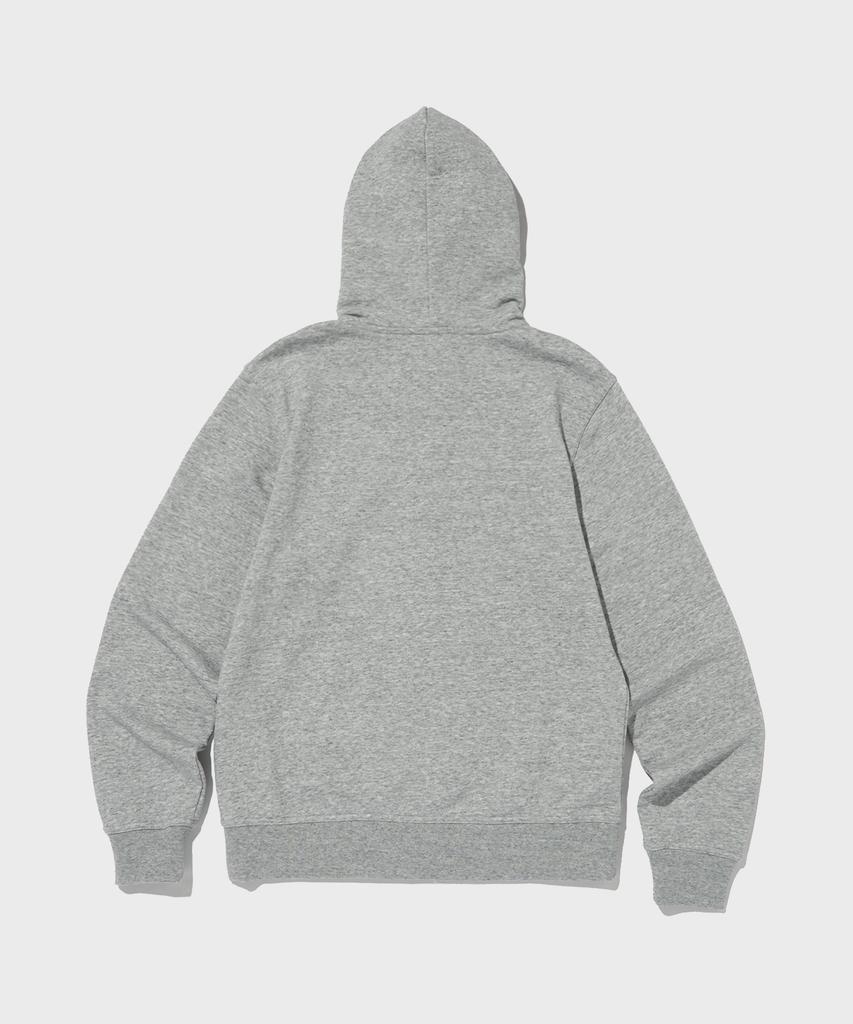 Champion Small Script Logo Zip-Up Hoodie Normal Grey
