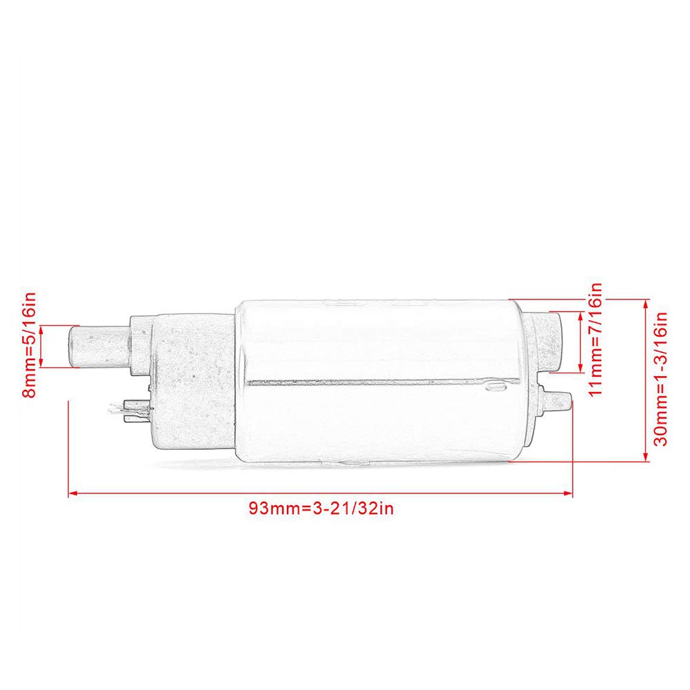 NEXVOG Motorcycle Fuel Pump, Motorcycle Fuel Pump for Yamaha YP400 Majesty XMAX YP 400