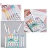 Mirhua Cute Cat Claw Highlighter Marker 12 Colors 6-Piece Set,