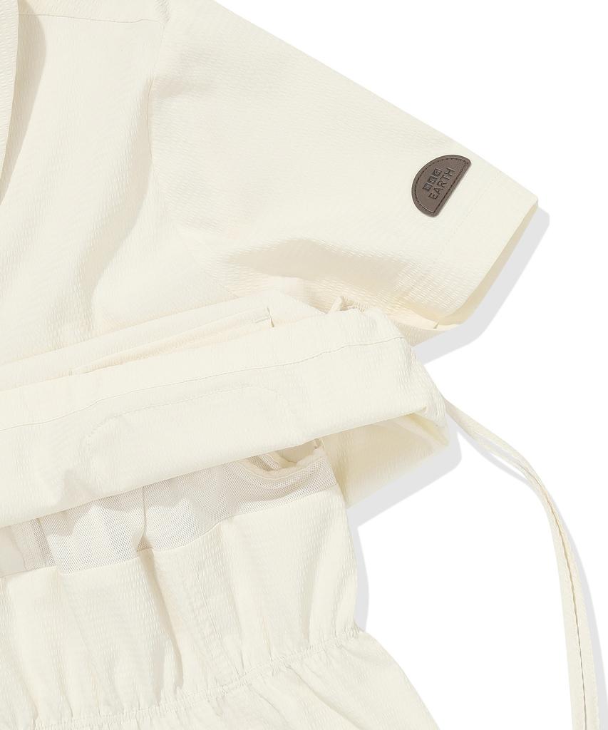 Bbc Earth Women'S Layered Cool Seaker Dress Vanilla