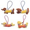 Soft and Stylish Cartoon Dog Plush Keychain Charming Dog Plush Hanging Ornament Elegant Keychain Great For Keys And Bags