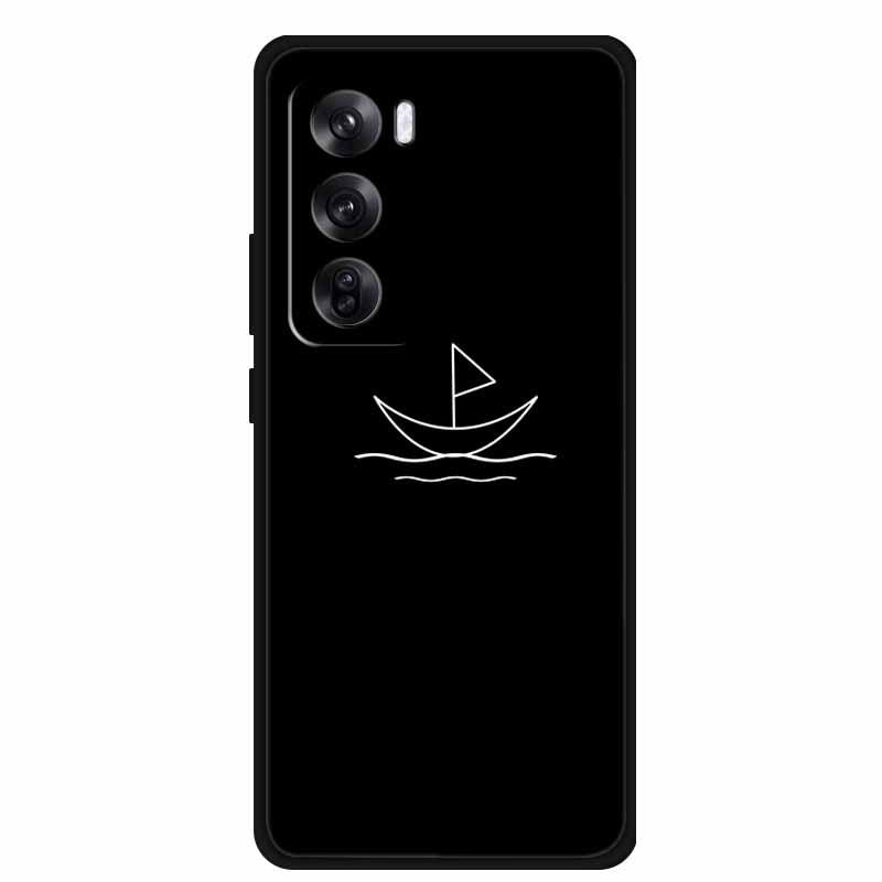 Reno 12 Pro 5G Personalized Black TPU Soft Pattern Phone Case