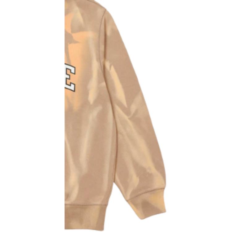 Palace Try-Dye Round Neck Letter Sports Sweatshirt Unisex Sweatshirt Beige P20CS014