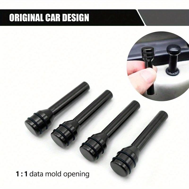 2pcs Car Door Lock Knob, Aluminum Alloy Interior Door Lock Pin, 1.9"X0.4" Door Lock Knob Button, Car Interior Accessories, Compatible