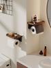LIEI Walnut Bathroom Toilet Paper Holder