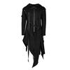 Men's Zipper Asymmetrical Hoodie Jacket Coat Retro Punk Style Party Outwear
