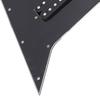 Sorandy Loaded Wiring Pickguard Set for Flying V Electric Guitar 2-Coil Split Mini Humbucker 12 Side Screw Holes