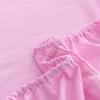 Fitted Sheets, Cotton Fitted Sheets, Bedspreads, Solid Color 13372 Pure Cotton Single Fitted Sheets, 120*200+25, Fitted Sheet Height