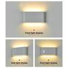 Modern LED Wall Light With Motion Sensor IP65 Waterproof & Weatherproof Dark Hallway And Staircase Safety