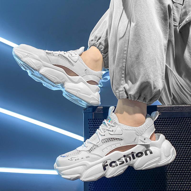 Men Sport Sandals Summer Women Beach Shoes White School Students Sneakers Couple Shoes Breathable Large Size