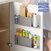 Roll Paper Holder Refrigerator Storage Rack Strong Load-bearing Easy To Install Multipurpose Self-Adhesive Under-Cabinet Organizer