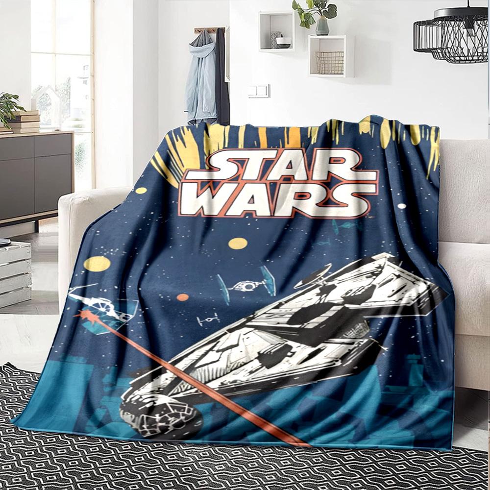 Star Wars Blanket Warmthful Decor Great for Bed Sofa Livingroom Four Seasons Multipurpose Stylish Decor Perfect Gift for Relatives and Friends