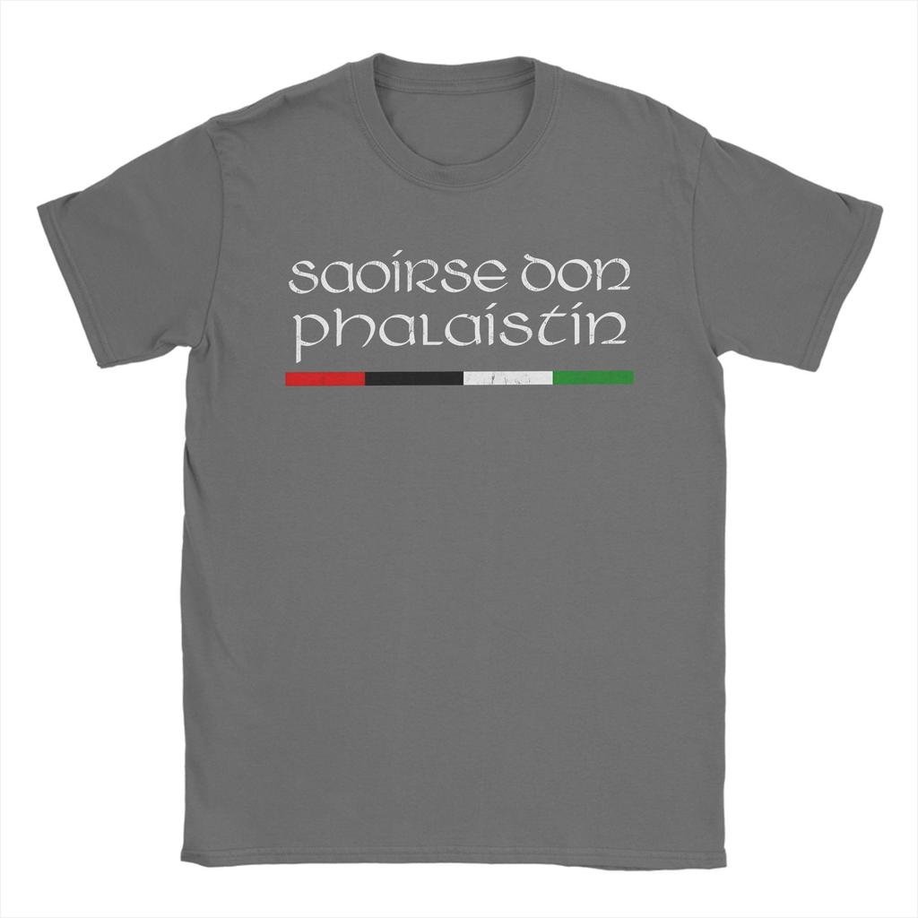 Übergroßes T-Shirt Saoirse Don Phalaistin Palästina 100% Baumwoll-T-Shirts T-Shirt für Männer Sommer Freizeit Kurzarm Kleidung