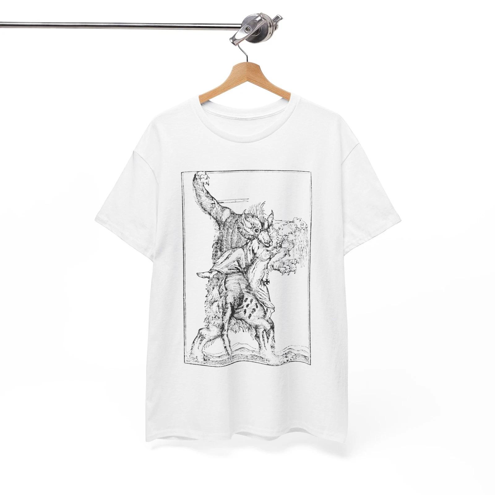 Werewolf Shirt Lycanthrope Medieval Art Vintage T-shirt Unisex Tee S