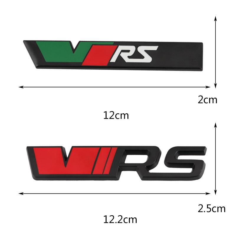 3D Metal Logo VRS Emblem Car Front Grill Badge Trunk Stiker Accessories