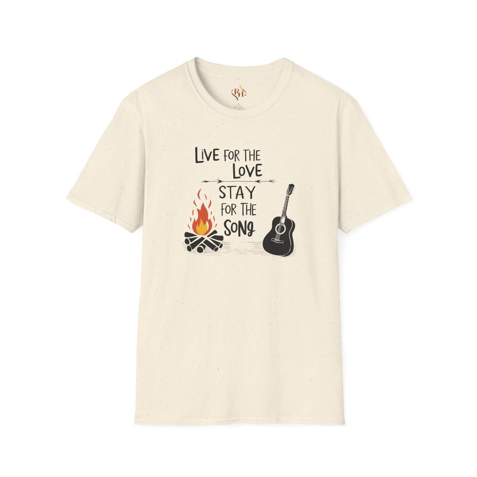 

Live for the Love Unisex T-Shirt, Music Lover Shirt, Camping Attire, Gift for 4XL
