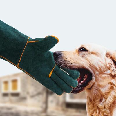 Sicherheitshandschuhe gegen Bisse von Haustieren, Handschuhe zum Umgang mit Tieren, Leder, Anti-Greifen-Imkereihandschuhe für Katzen, Hunde, Schlangen, Gartenhandschuhe