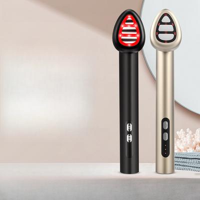 Neuer EMS Mikrostrom Einführungs Augenmassage Stift Drehbar Heiße Kompresse Vibration Farblicht Augen Schönheitsinstrument