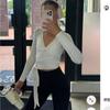 Women's Long Sleeve Knit Sports Top, Spring New Arrival, Fashion Trendy Streetwear for Women