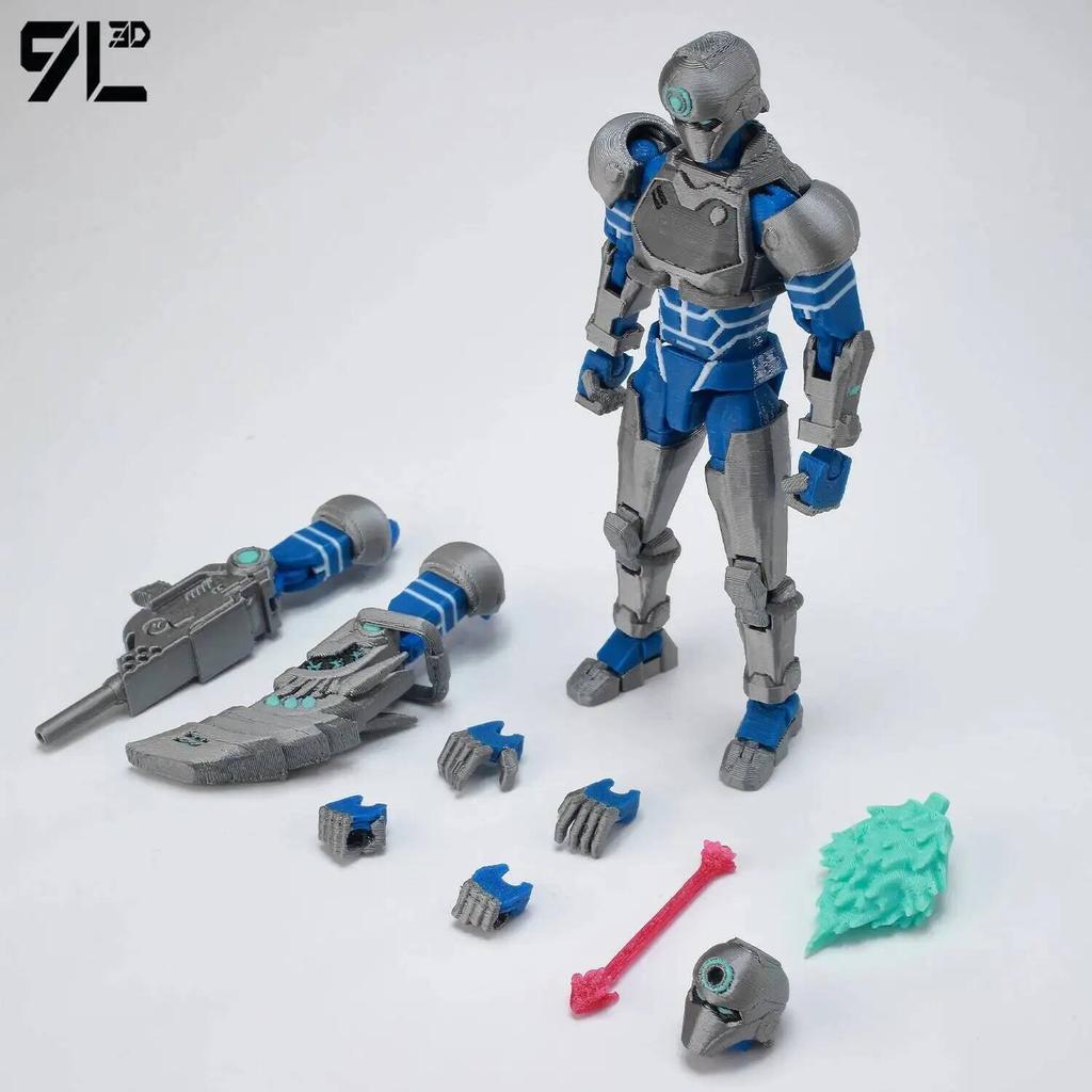 9L3D Printed Invincible Maskless Mark Toys Action Figures Titan13 T13 Dummy 13 Superheroes Multi-Jointed Movable Shapeshift Toys