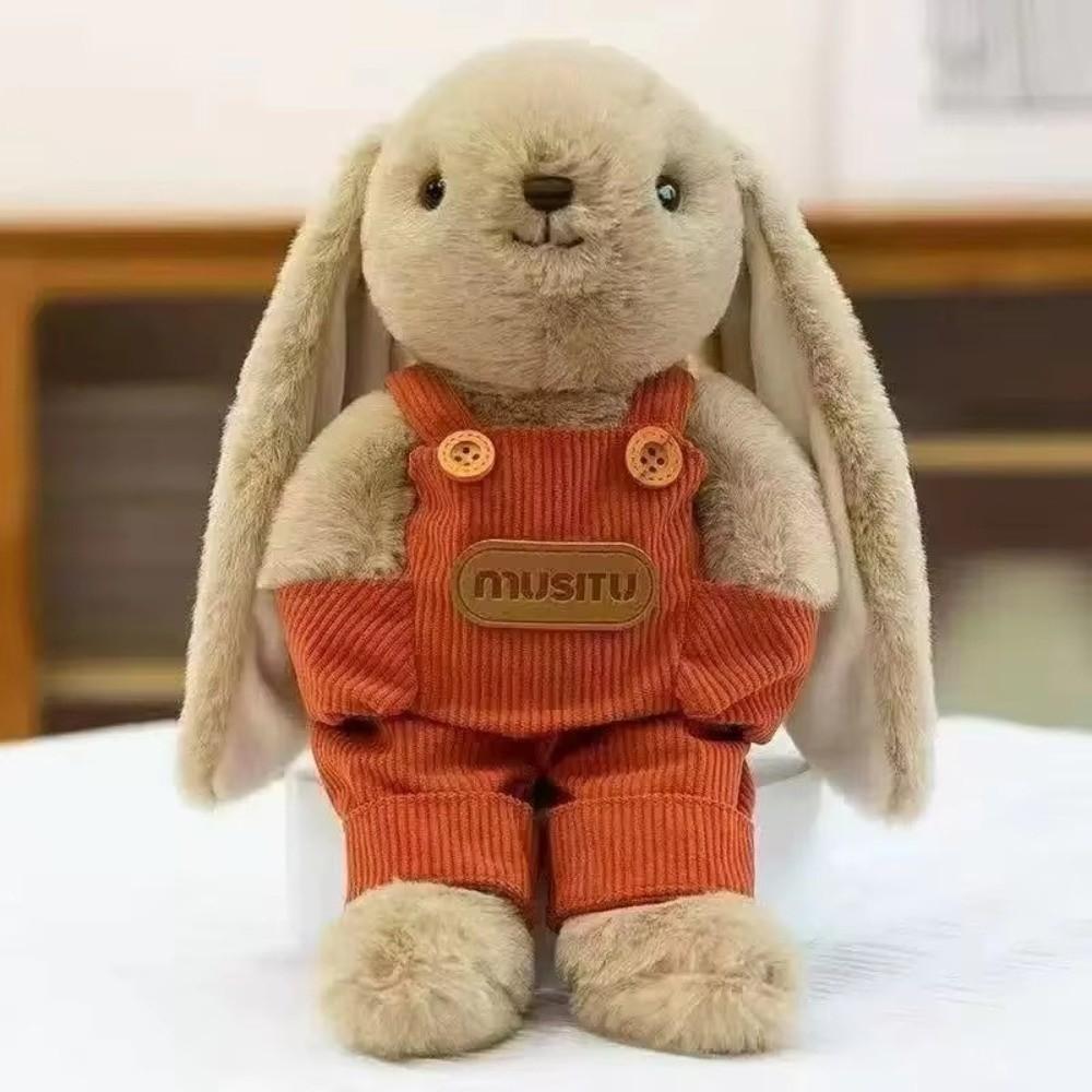 Clothed Bunny Stuffed Animal Rabbit Long Ear Rabbit Plushie Bunny Plush Toy  Girls Gift