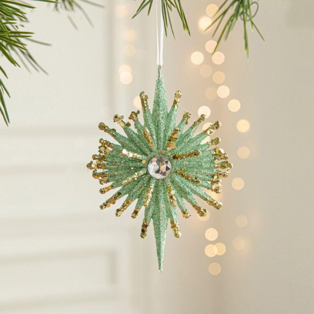 3D Green Butterfly Christmas Pendant Starfish Bell Merry Christmas Ornament  Christmas Day