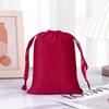 Black Custom Velvet Drawstring Jewelry Pouch