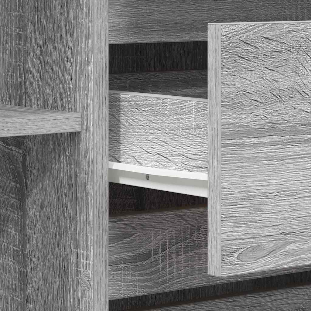 Sideboard Grey Sonoma 120 x 41 x 75 cm Particleboard