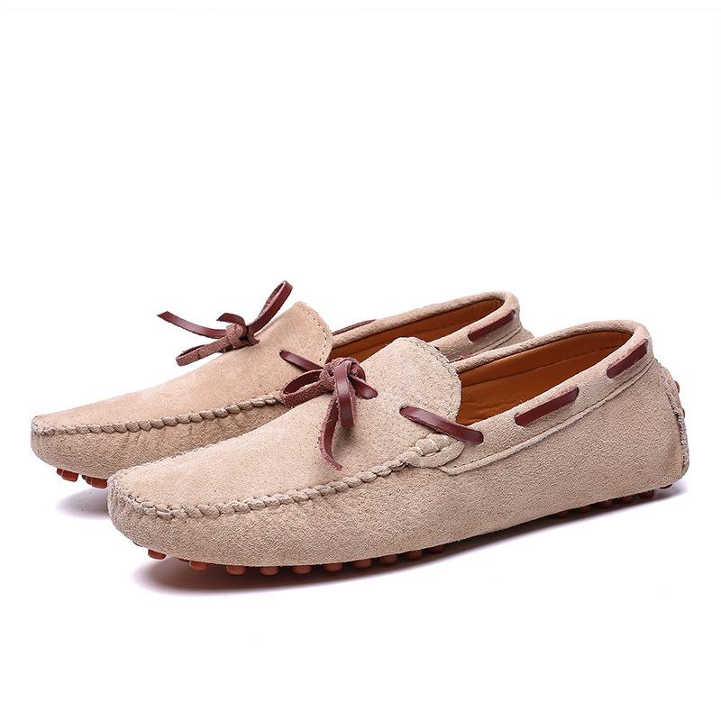Men's Casual Shoes Suede Loafers Classic Leather Shoes Soft Driving Flats Luxury Moccasins Hot Slip on Men Shoes Plus Size 38-49