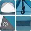 Camping Tent with Rain Fly Waterproof Blue 245 x 245 x 149 cm