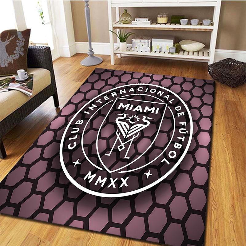 Inter Miami CF Carpet Rug for Living Room Bedroom Home Sofa Decoration,Kids play Non-slip Floor Mat